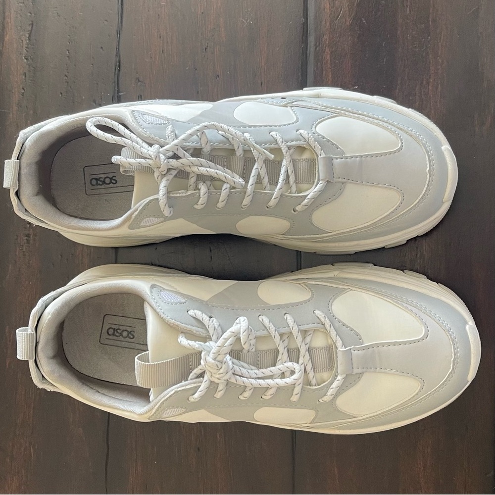 ASOS Men's Gray and White Sneakers - Picture 5 of 8